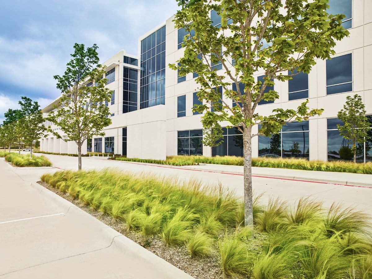 Alcatel-Lucent commercial landscaping in Plano TX