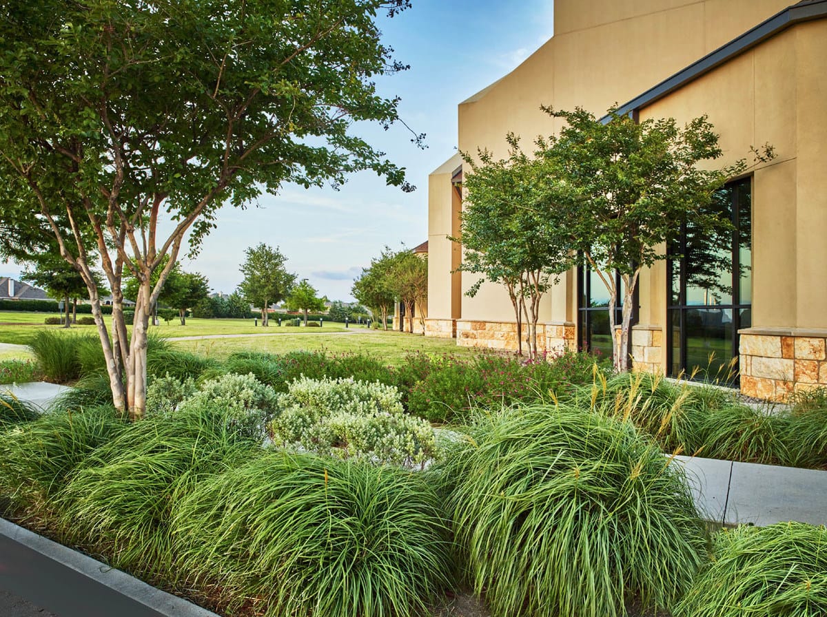 St. Jude Catholic Church in Allen TX - Landscaping by Belle Firma 
